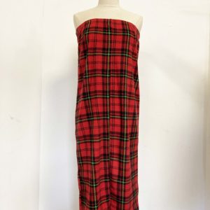 Flannel tube dress