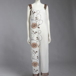 White Embroidered Sheer Jumper