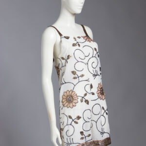 Embroidered Sheer Short Jumper