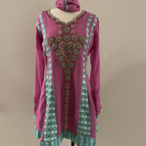 Soft Pink Embroidery Dress