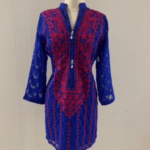 Electric Blue & Red Dress