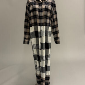 Black and White Plaid Duster